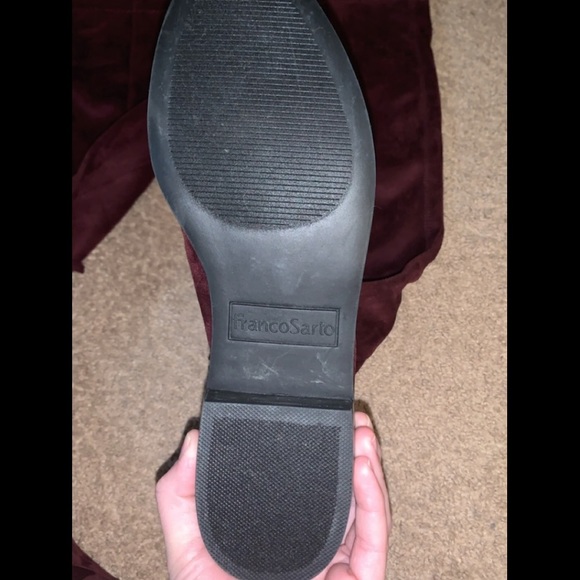 Franco Sarto burgundy over the knee boots NWOB - Picture 2 of 3